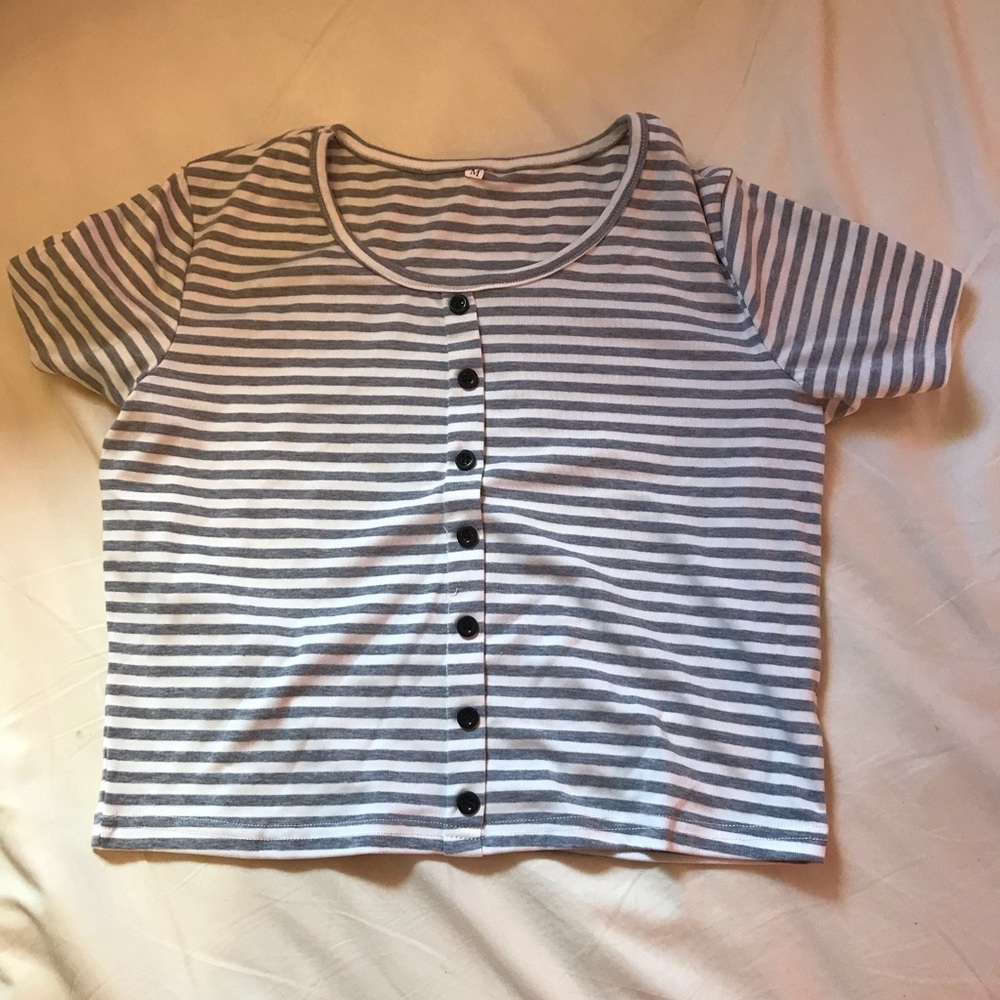 Striped crop top